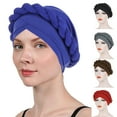 thumbnail image 1 of Visland Women Turban Hat Elastic Hijab Braid Cancer Chemo Beanies Cap Headwrap Headwear, 1 of 3