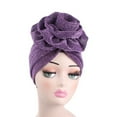 thumbnail image 1 of Visland Women Turban Knot Head wrap Beanie Pre-Tied Bonnet Chemo Cap Hair Loss Hat, 1 of 5