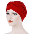 thumbnail image 1 of Visland Women Turban Twisted Braid Chemical Cancer Headscarf Cap Hair Covered Wrap Hat, 1 of 1