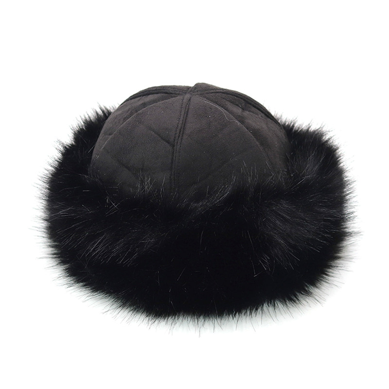Visland Womens Faux Fur Hat for Winter, Classy Russian Style 