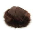 thumbnail image 1 of Visland Womens Faux Fur Hat for Winter, Classy Russian Style Suede Fluffy Warm Cap, 1 of 3