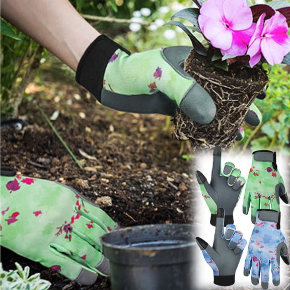 Visland Womens Gardening Gloves Breathable Thorn Proof Gloves for Yard Work and Daily Work