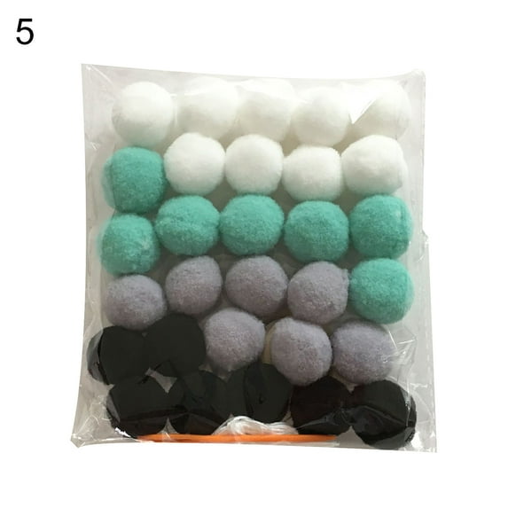 Visland Wool Felt Ball Garland Colorful Pom Pom Garland Handmade 6.5 Feet Long 30 Balls Felt Ball Garlands for Wall Christmas Tree Decoration