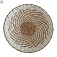 thumbnail image 1 of Visland Woven Wall Basket Decor - Woven Bowls Trays, Hanging Baskets Outdoor Indoor Bowls For Home Table Wall Art. Rustic Woven But Durable Structured Boho Decorations, 1 of 8