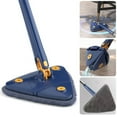thumbnail image 1 of Vislone 360 Triangle Mop, Rotatable Extendable Cleaning Mop with 6 Reusable Mop Pads for Floor, Window, Wall Cleaning, 1 of 7