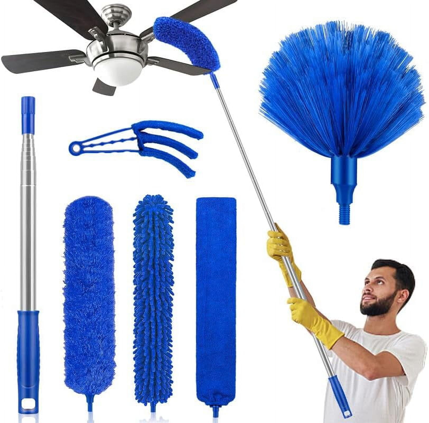 Vislone Dusters for Cleaning 6pcs Cobweb Dusters for Cleaning Kit with