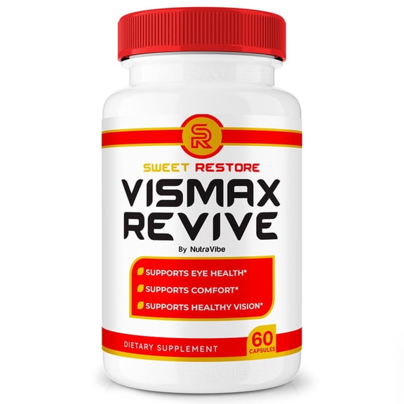 Vismax Revive Capsules – Daily Eye Care with Original Blend to Support Visual Wellness, Eye Comfort & Vision | Just 2 Gentle, Easy-to-Swallow Pills (60 Capsules)