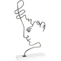 Cyan Design 10986 Viso 11"W X 3-3/4"D X 21-1/2"H People And Figures Sculpture - Raw Iron