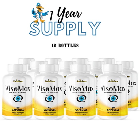 VisoMax- Eye Support- 12 Bottles- 720 Capsules