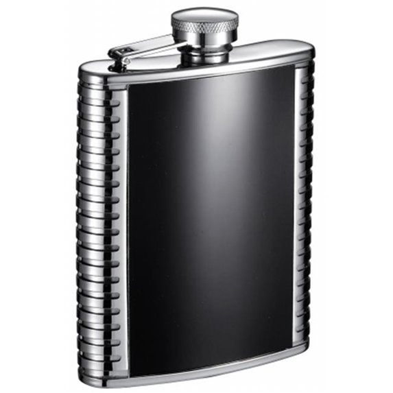 Visol VF6020 Visol Astaire Black Matte Coated Flask - 6 oz