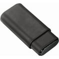 thumbnail image 1 of Visol Burgos Black Leather Cigar Case - Holds 3 Cigars, 1 of 4