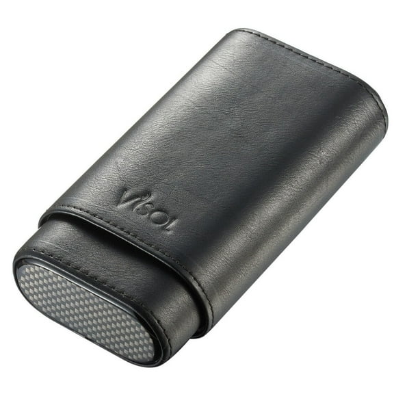 Visol Burgos Leather 3-Finger Cigar Cases