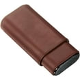 thumbnail image 1 of Visol Burgos Leather Cigar Case - Holds 3 Cigars, 1 of 8