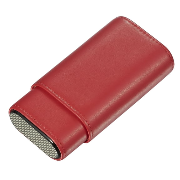 Visol Burgos Red Leather Cigar Case
