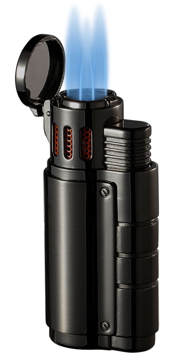 Visol Champ Matte Black Triple Torch Cigar Lighter