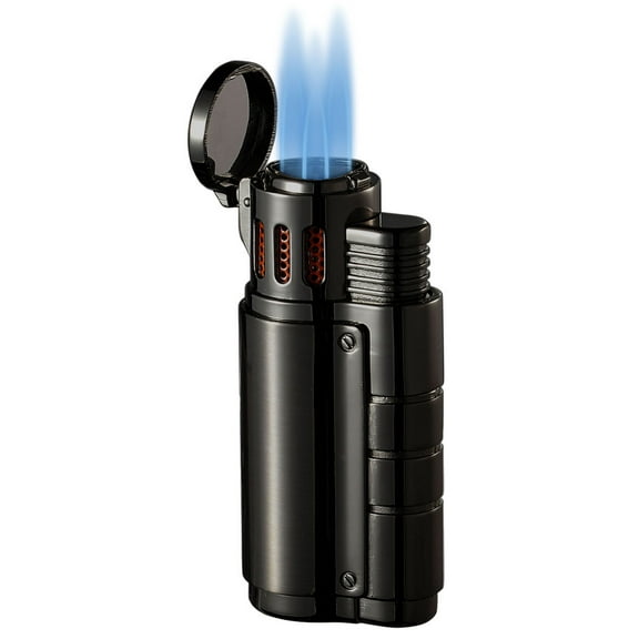 Visol Champ Matte Black Triple Torch Cigar Lighter