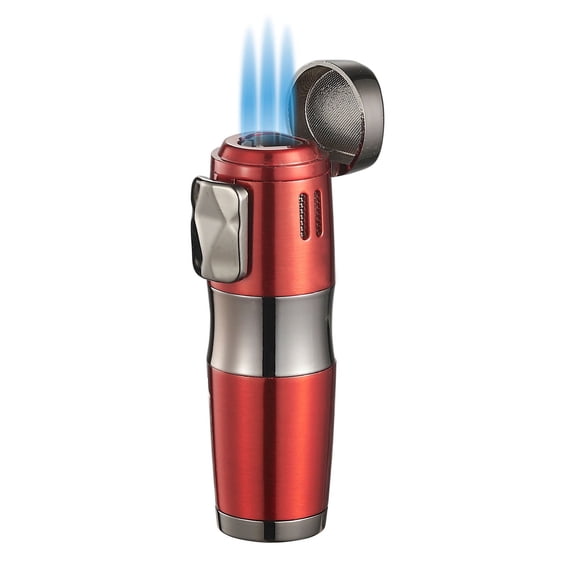 Visol Epicron Triple Flame Red Cigar Lighter