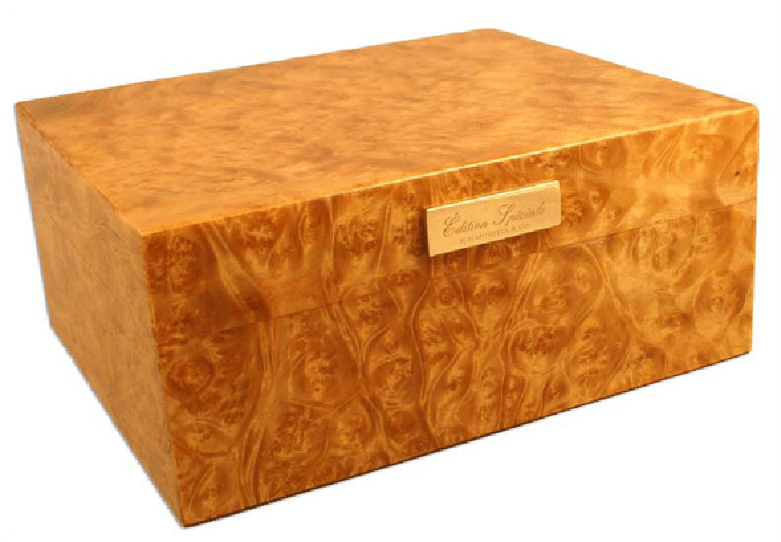 Visol Exotic Wood with Laquer Cigar Humidor (Holds up to 30 Cigars)
