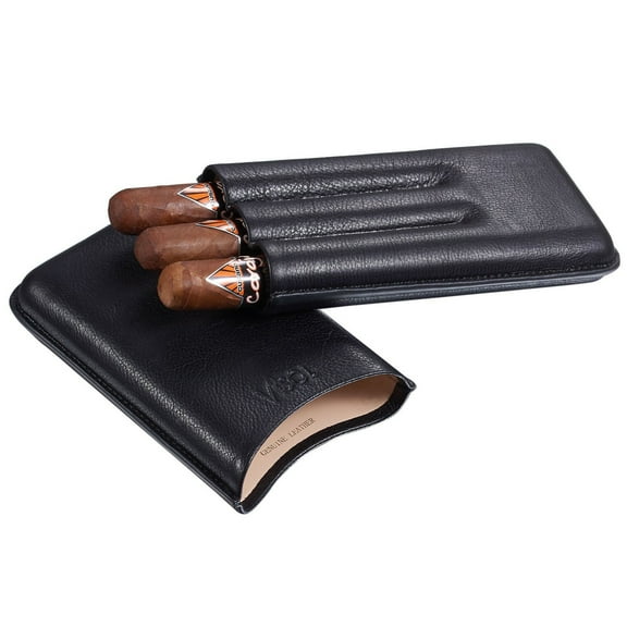 Visol Legend Leather 3-Finger Cigar Cases