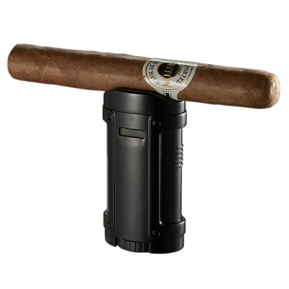 Visol Rhino Black Quad Flame Cigar Lighter