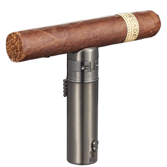 Visol Saddle Gunmetal Triple Torch Cigar Lighter