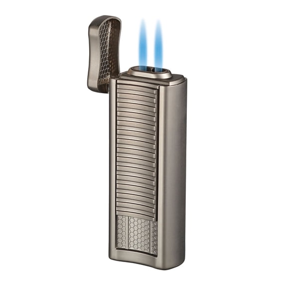 Visol Tiger Double Flame Cigar Lighter - Gunmetal