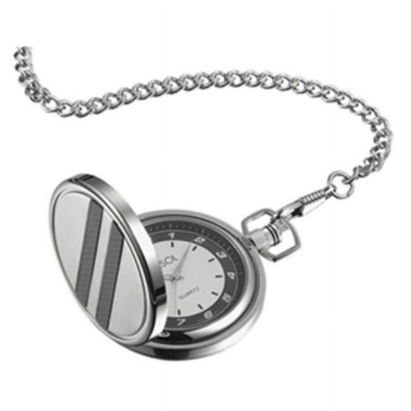 Visol Turbo White Dial Carbon Fiber Pocket Watch