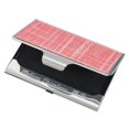 thumbnail image 1 of Visol V619B Sania Pink Slate Finish Stainless Steel Business Card Case, 1 of 2