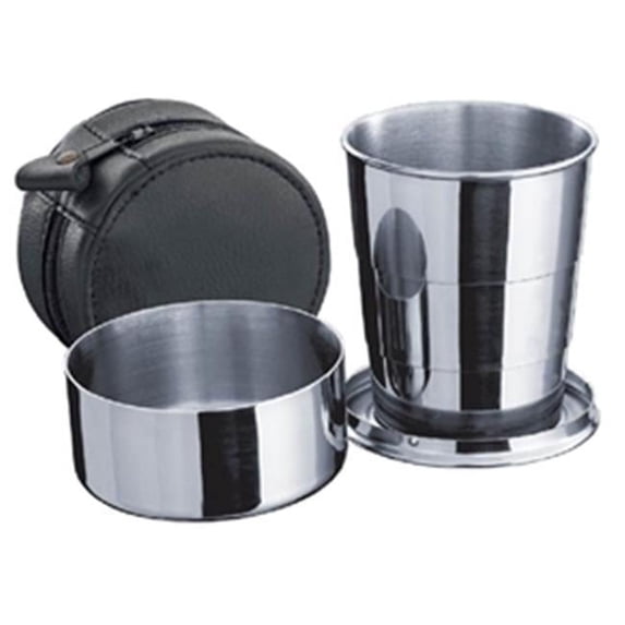 Visol VAC-102 Large Telescopic Shot Cup with Leather Carrying Case
