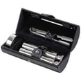 thumbnail image 1 of Visol VAC301 Venture Black Leather Drinking Travel Gift Set, 1 of 3