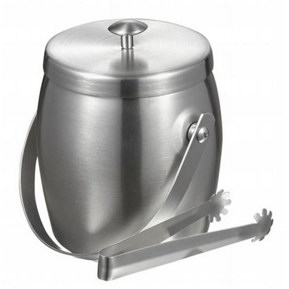 Visol VAC313 Visol Symon Stainless Steel Double Wall Ice Bucket with Tongs