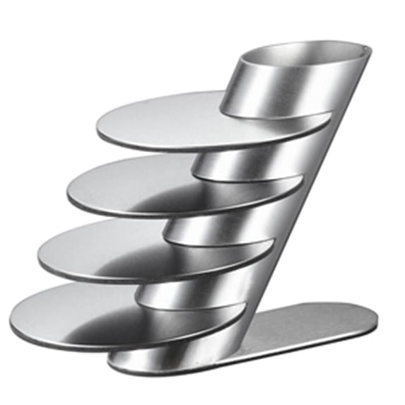 Visol VAC348 Remy Stainless Steel Round Coaster Set with Holder