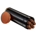 thumbnail image 1 of Visol VCASE461 Carlos 7 Cigar Desk & Travel Cigar Humidor - Black with Copper Rim, 1 of 4