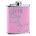 thumbnail image 1 of Visol VF2068 Girls Nite Out Pink Leatherette 6 oz. Hip Flask, 1 of 2