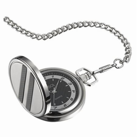 Visol VPW006 Turbo Black Dial Carbon Fiber Pocket Watch