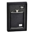thumbnail image 1 of Visol VSET33-1157 Gator Black Leather & Stainless Steel 6 oz Flask Gift Set, 1 of 2