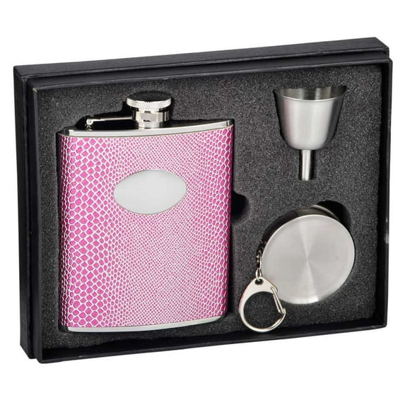 Visol Products Snakeskin Design Stellar Flask Gift Set