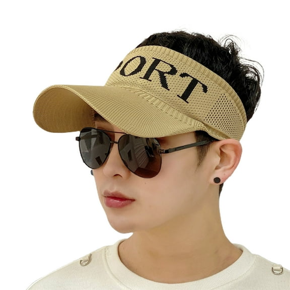 Visor Cap Adjustable Sun Visor Hat Sports Hat Lightweight Quick Dry Hat for Women Men Golf Tennis Cycling Running Jogging
