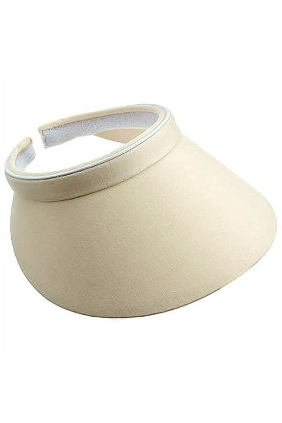 Visor Caps: Cotton Twill Clip-on w/ Terry Cloth Sweatband.- HT-4120NT