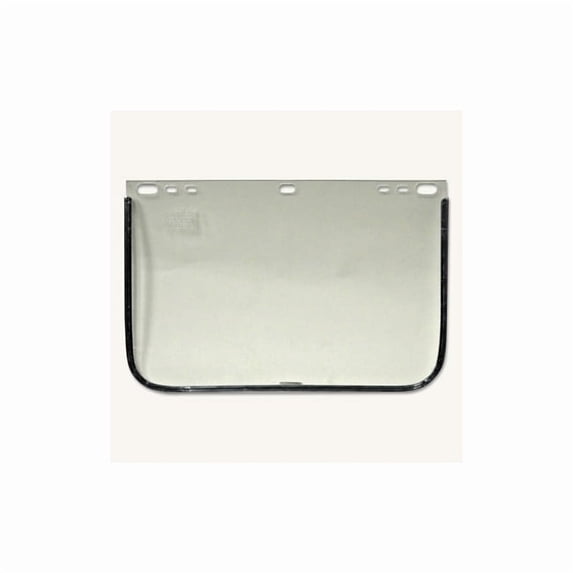 Visor, Clear, Aluminum Bound, 12 in L x 8 in H, For Jackson Safety® Head Gear/Cap Adaptors