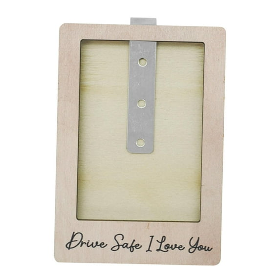 Visor Clip Photo Frame Car Sun Visor Picture Holder Heartfelt Message Keepsake for Birthday Anniversary Gift