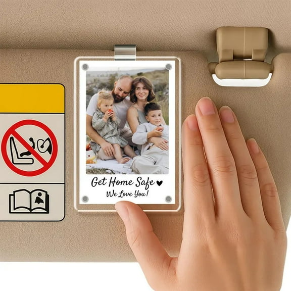 Visor Clip Photo Frame Car Visor Photo Clip ,Photo Visor Clips For Cars Picture Holder, Suitable for Adding Family or Personal Photos