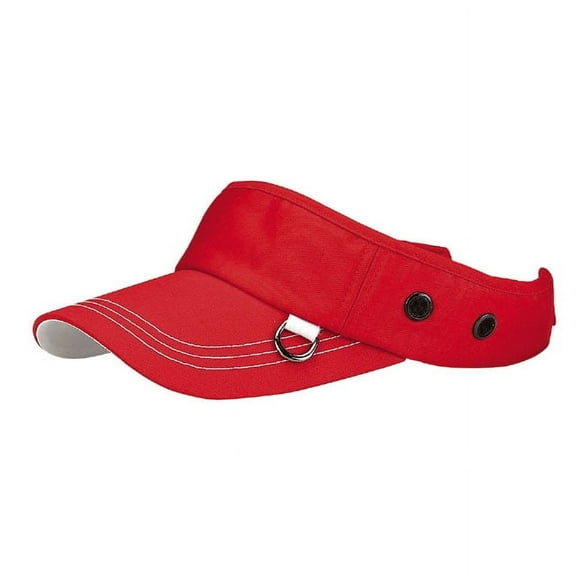 Visor - Cotton Will W/Velcro Adjustable - Red Color - HT-4057RD