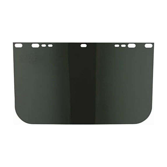 Visor, Dark Green, Unbound, 15-1/2 in L x 9 in H, for Jackson Safety® Head Gear/Cap Adaptors