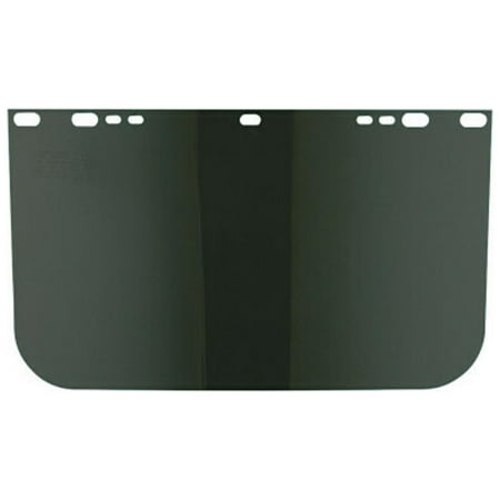 Visor, Dark Green, Unbound, 9 in x 15-1/2 in, for Jackson Safety Head Gear/Cap Adaptors