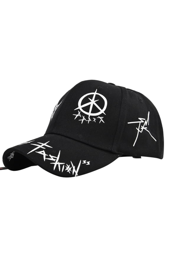 Visor Hats for Women Regular Youth Retro Letters Colorful High Street Flat Cap for Men,Black,One Size