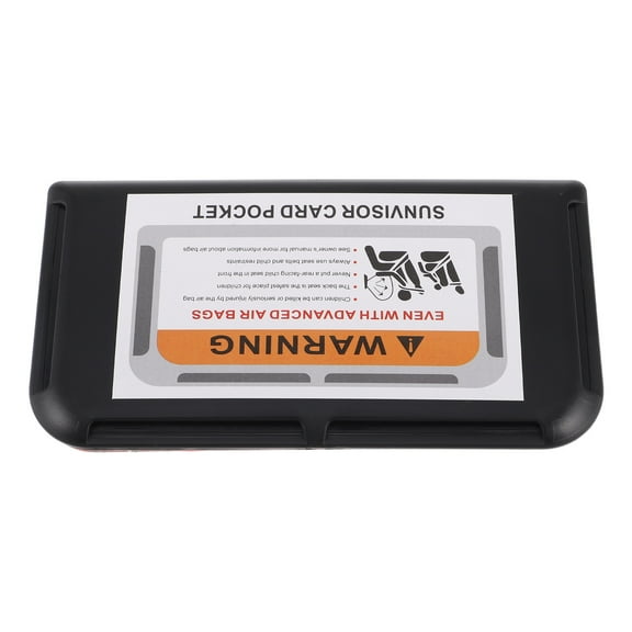 Visor Organizer Auto Visor Holder Interior Accessories Pocket Organizer Car Registration Holder Document Storage Pouch Holder Black