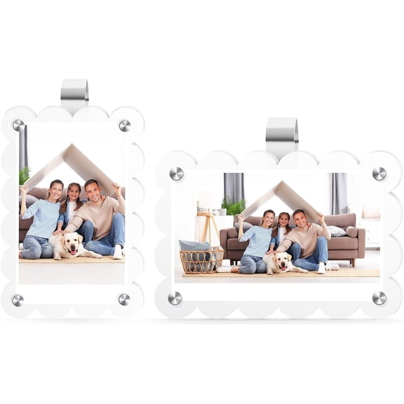 Visor Picture Frame for 3 Inch Photos- Visor Photo ClipTransparent Photo Holder,Easy Install Visor Clips for ,Valentine's Day,Birthday, Fathers day,Thanksgiving,Christmas