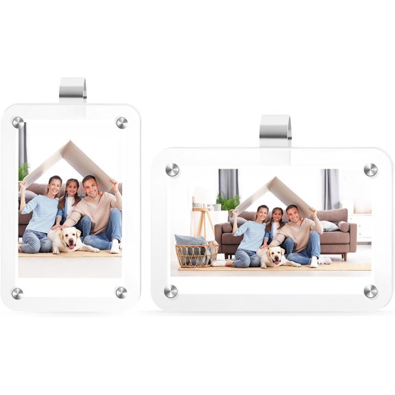 Visor Picture Frame for 3 Inch Photos- Visor Photo ClipTransparent Photo Holder,Easy Install Visor Clips for ,Valentine's Day,Birthday, Fathers day,Thanksgiving,Christmas