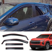Visor Rain Guards Compatible with 2025 2026 Chevrolet Equinox Not for EV Front and Rear in-Channel Window Visors Wind Deflectors Weather Shield for Chevy Equinox 4PCS Accessories